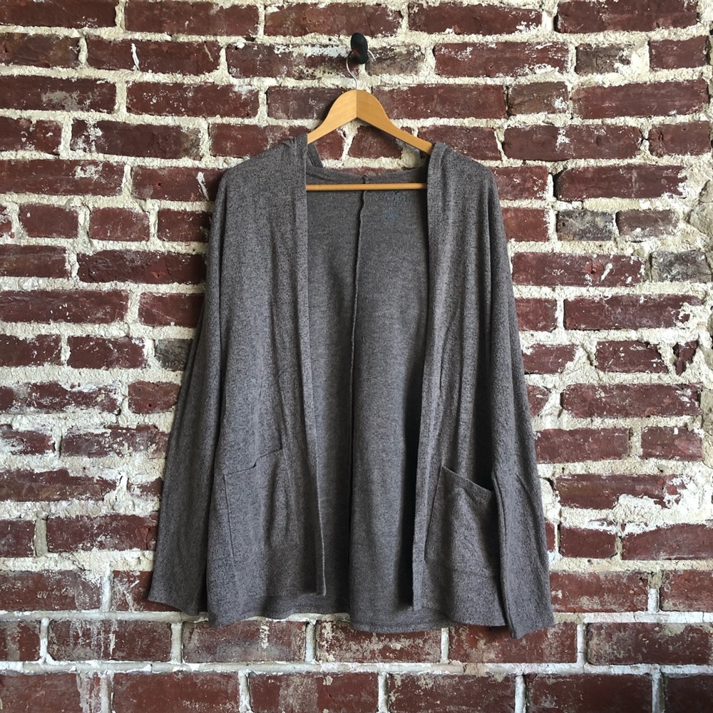 American Eagle Soft & Sexy Plush Hooded Cardigan